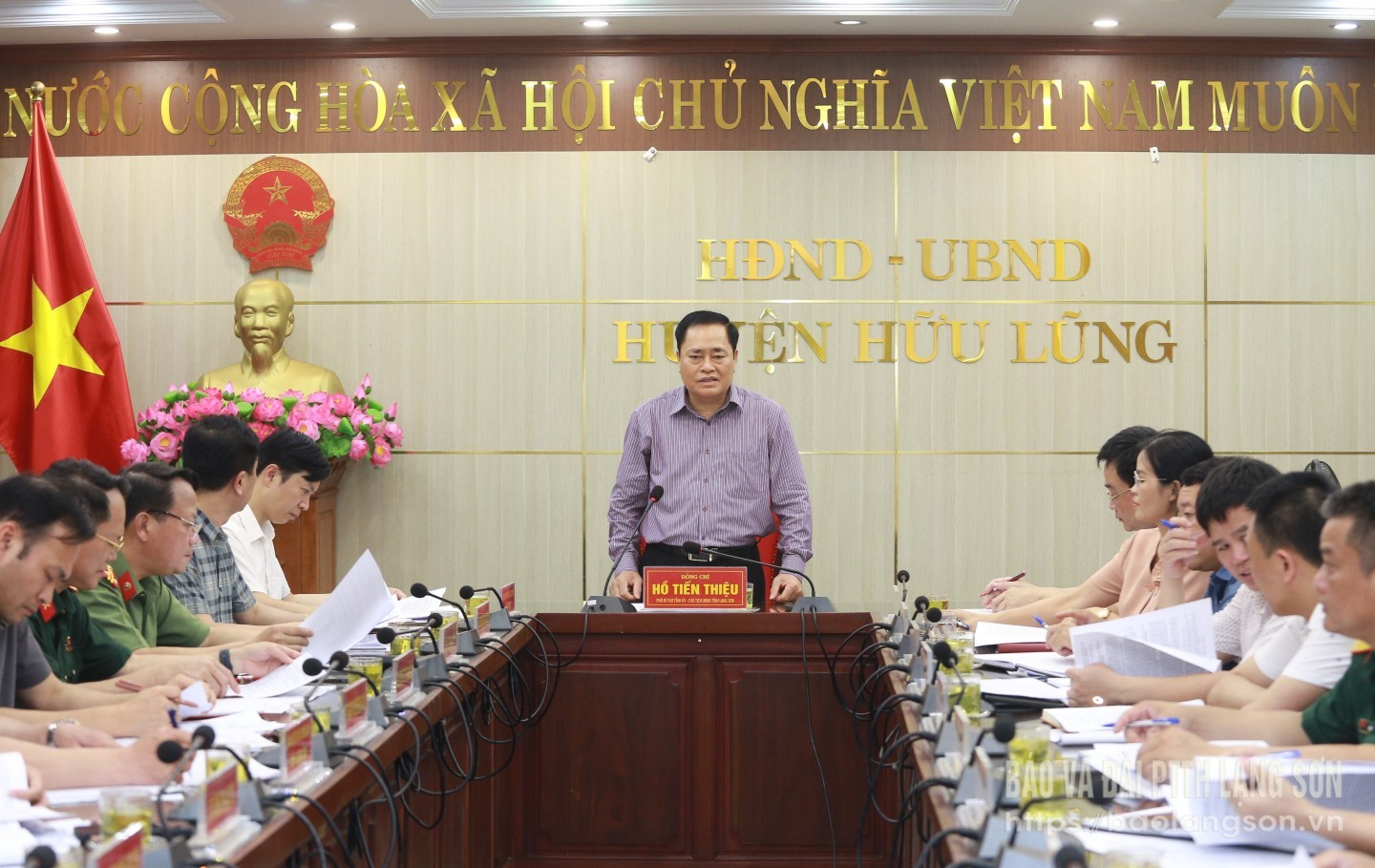 Đồng chí Hồ Tiến Thiệu, Phó Bí thư Tỉnh ủy, Chủ tịch UBND tỉnh kết luận buổi kiểm tra