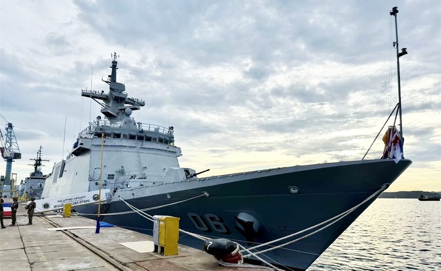 Hải quân Philippines chính thức đưa vào biên chế tàu hộ vệ tên lửa dẫn đường BRP Miguel Malvar (FFG-06) trong lễ kỷ niệm 127 năm thành lập lực lượng tại Căn cứ hải quân Subic. Ảnh: X
