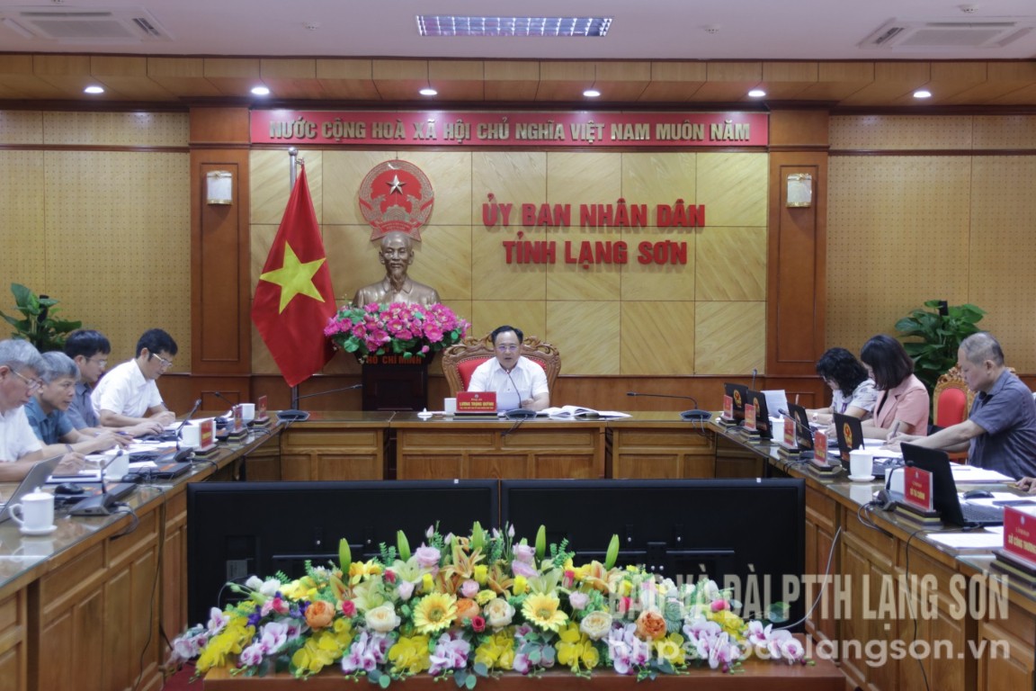 Đồng chí Lương Trọng Quỳnh, Phó Chủ tịch UBND tỉnh kết luận nội dung buổi làm việc