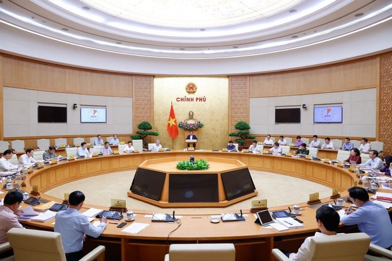 Phiên họp Chính phủ chuyên đề về xây dựng pháp luật tháng 5/2025.