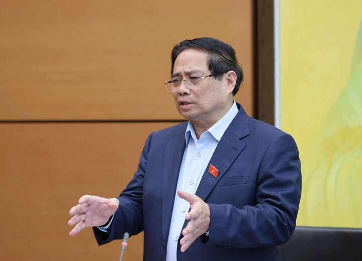 Thủ tướng phát biểu tại thảo luận tổ sáng 23/5.