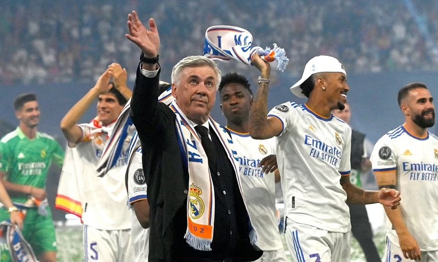 HLV Carlo Ancelotti đã có quãng thời gian thành công cùng Real Madrid. Ảnh: Daily Mail
