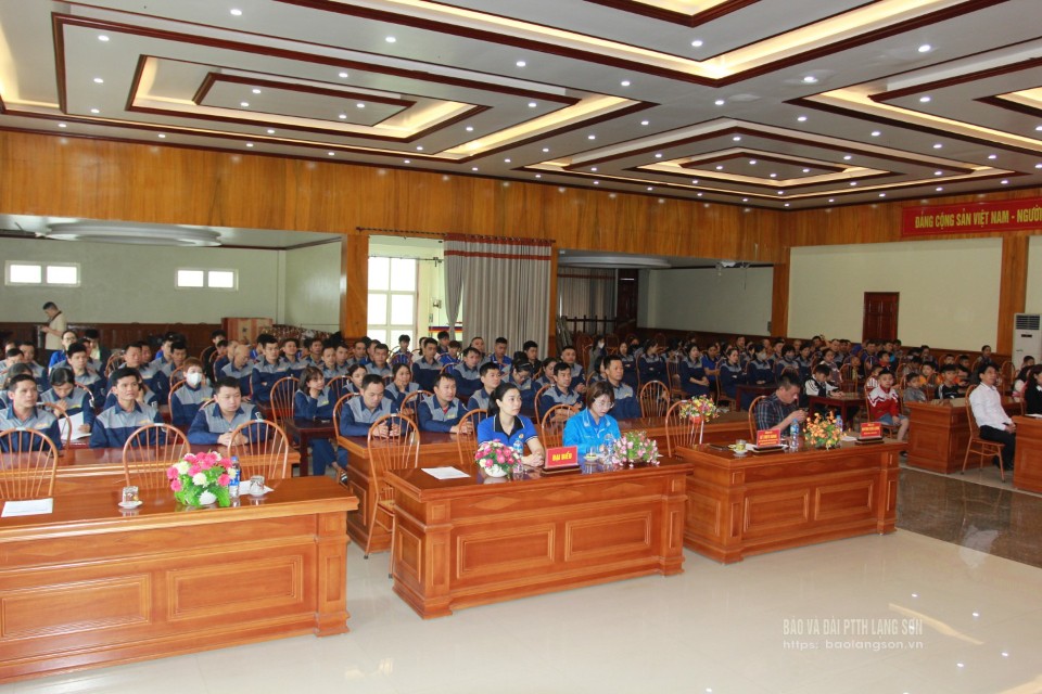Chương trình có sự tham gia của đông đảo công nhân Công ty TNHH Bảo Long