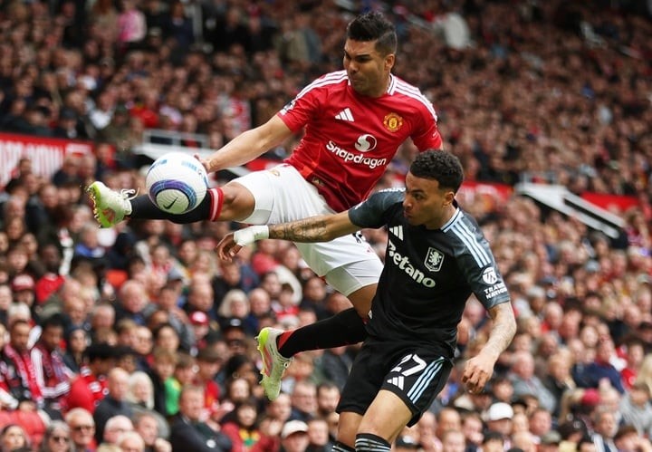 Man Utd áp đảo Aston Villa. (Ảnh: Reuters)
