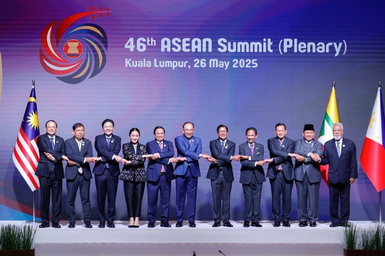 Hội nghị Cấp cao ASEAN lần thứ 46 và các hội nghị cấp cao liên quan khai mạc sáng 26/5 tại Trung tâm Hội nghị Kuala Lumpur Ảnh: VGP/Nhật Băc