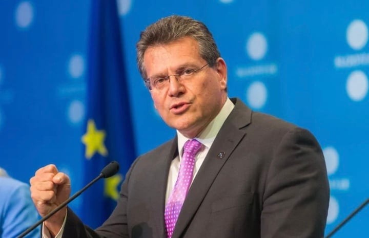 Ủy viên Thương mại của Liên minh châu Âu (EU) Maros Sefcovic. (Ảnh: Euro News)