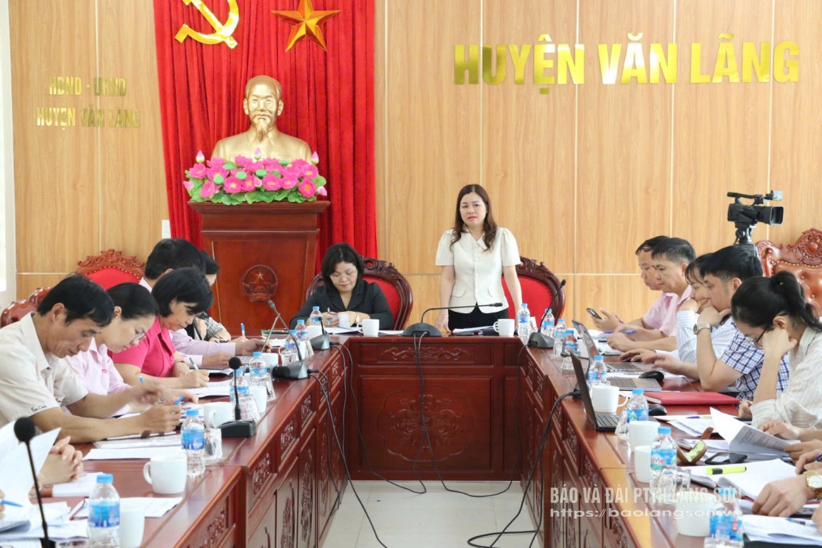 Lãnh đạo Hội Liên hiệp Phụ nữ tỉnh phát biểu tại buổi kiểm tra