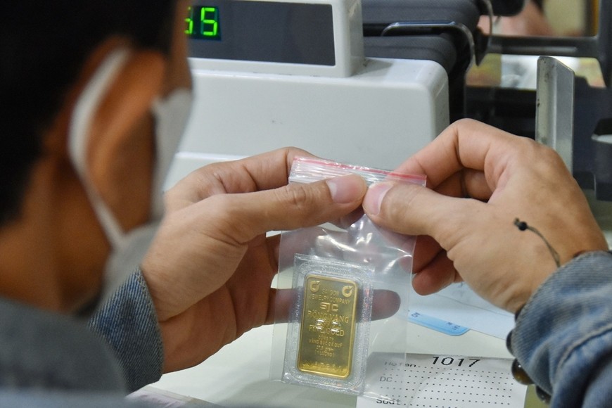 Giá vàng miếng trong nước tăng. Ảnh: nld.com.vn