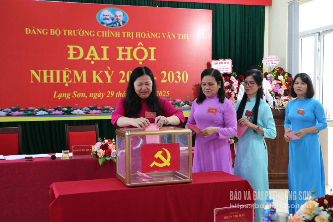 Đại biểu bầu Ban Chấp hành Đảng bộ
