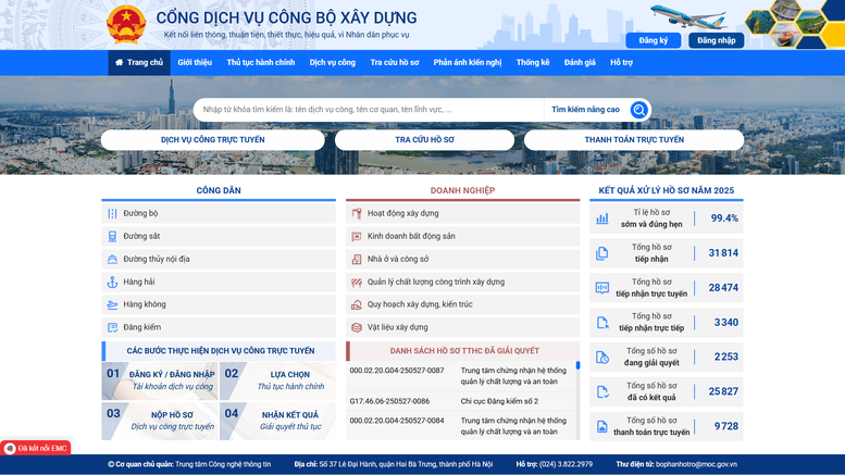Bộ Xây dựng sẽ tăng cường ứng dụng công nghệ thông tin trong thực hiện, giải quyết TTHC, số hóa kết quả giải quyết TTHC