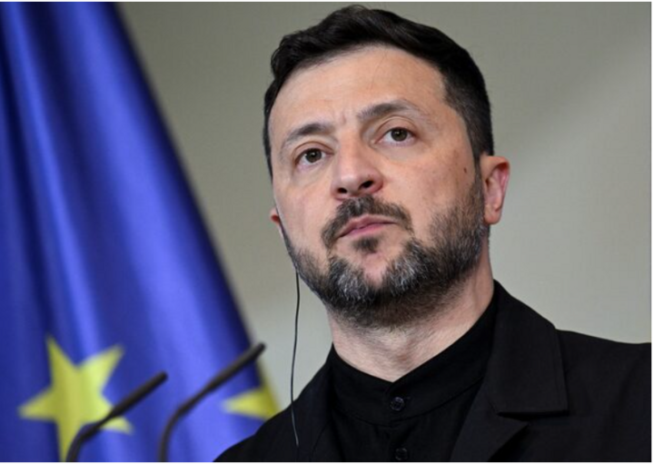 Tổng thống Ukraine Volodymyr Zelensky tại cuộc họp báo với Thủ tướng Đức Friedrich Merz ngày 28/5. (Ảnh: Reuters)