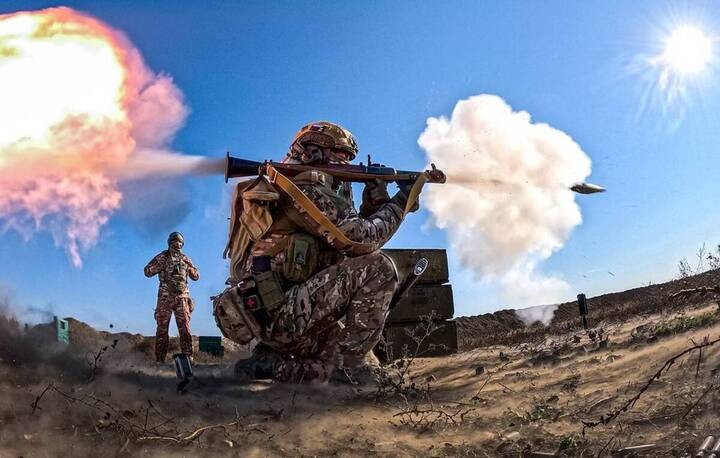 Binh sĩ Nga giao tranh với lực lượng Ukraine ở Kursk. (Ảnh: TASS)