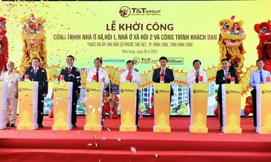 T&T Group khởi công xây dựng 2 công trình nhà ở xã hội tại Vĩnh Long