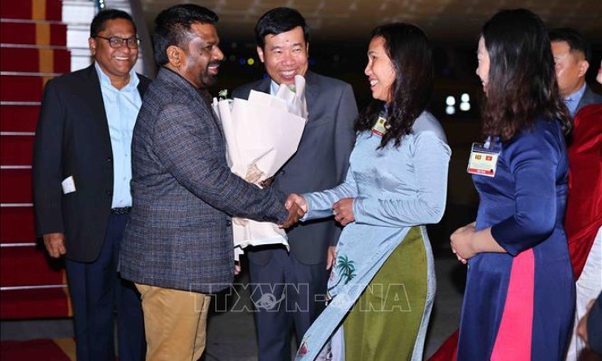 Tổng thống Sri Lanka Anura Kumara Dissanayaka bắt đầu thăm cấp Nhà nước đến Việt Nam