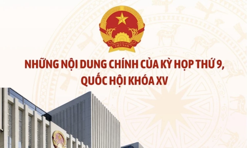 [Infographic] Những nội dung chính của Kỳ họp thứ 9, Quốc hội khóa XV