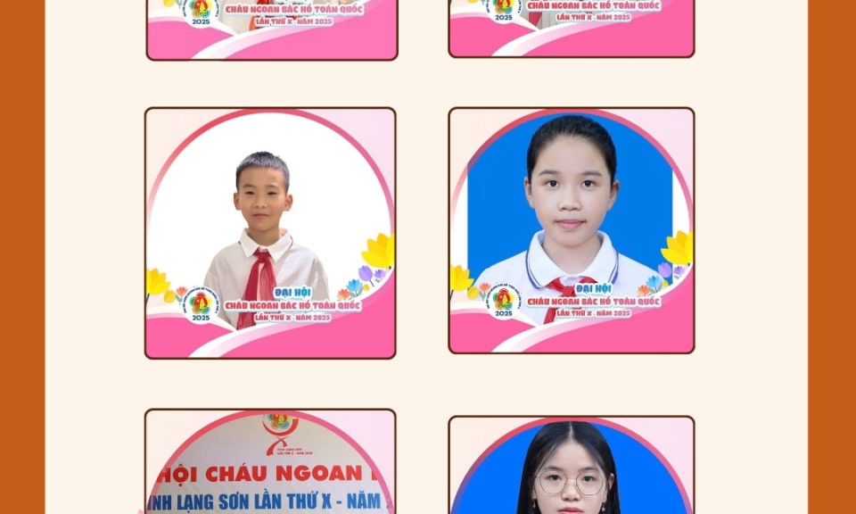 Lạng Sơn có 7 thiếu nhi dự Đại hội Cháu ngoan Bác Hồ toàn quốc lần thứ X năm 2025