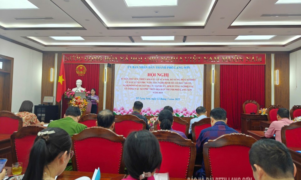 UBND Thành phố Lạng Sơn: Tuyên truyền và bồi dưỡng nghiệp vụ xử lý vi phạm hành chính năm 2025