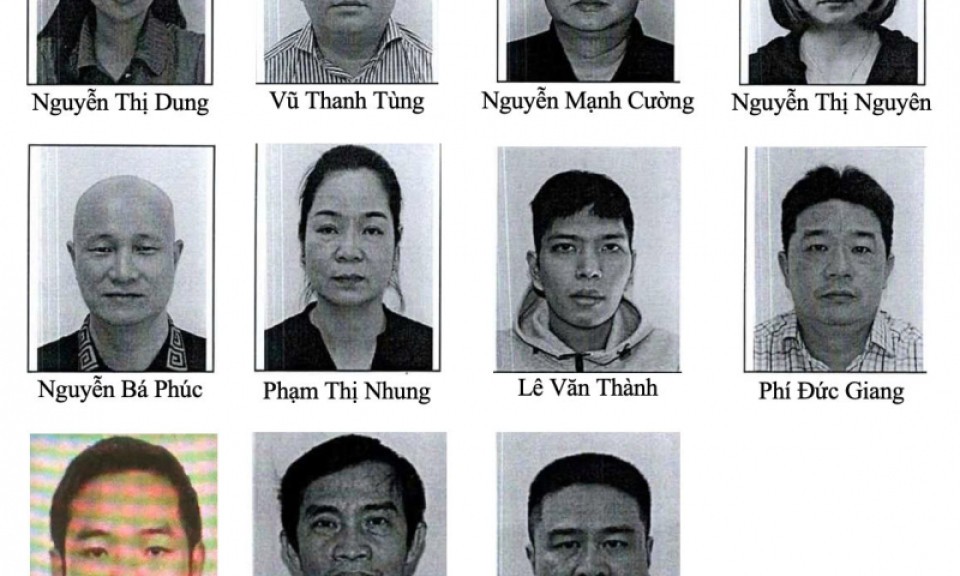 Bộ Công an đề nghị 11 người liên quan đến vụ "Tổ chức đánh bạc và đánh bạc" ra trình diện