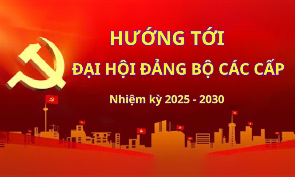 Hướng tới Đại hội Đảng bộ các cấp nhiệm kỳ 2025 - 2030