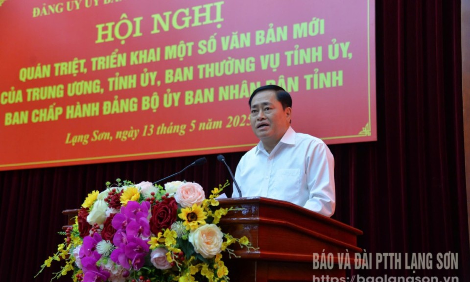 Đảng ủy UBND tỉnh quán triệt một số văn bản của Trung ương, của tỉnh và Đảng ủy UBND tỉnh