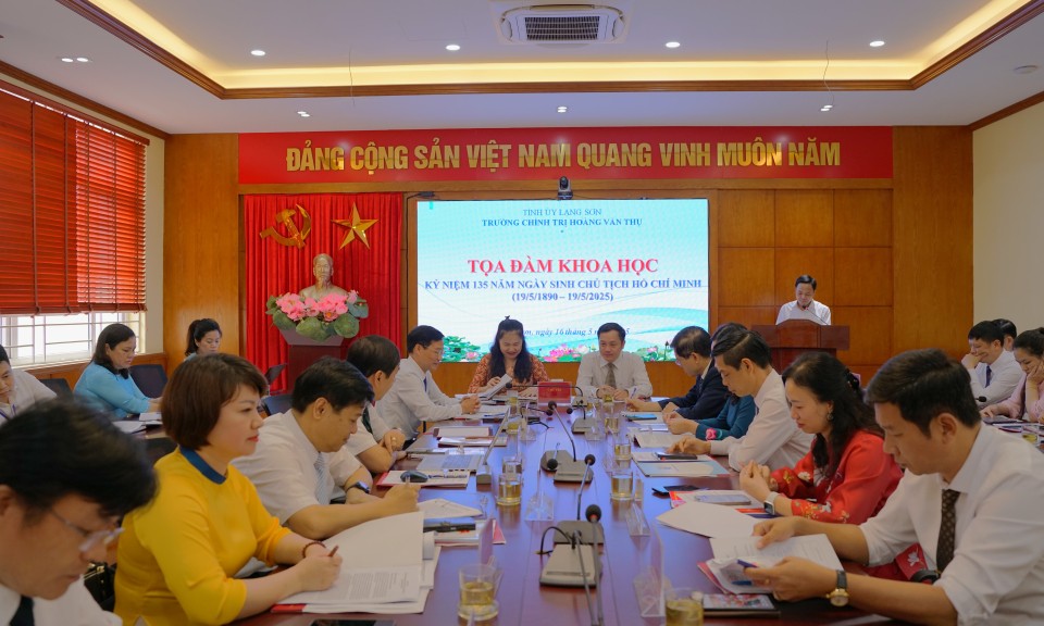 Tọa đàm khoa học cấp tỉnh kỷ niệm 135 năm Ngày sinh chủ tịch Hồ Chí Minh