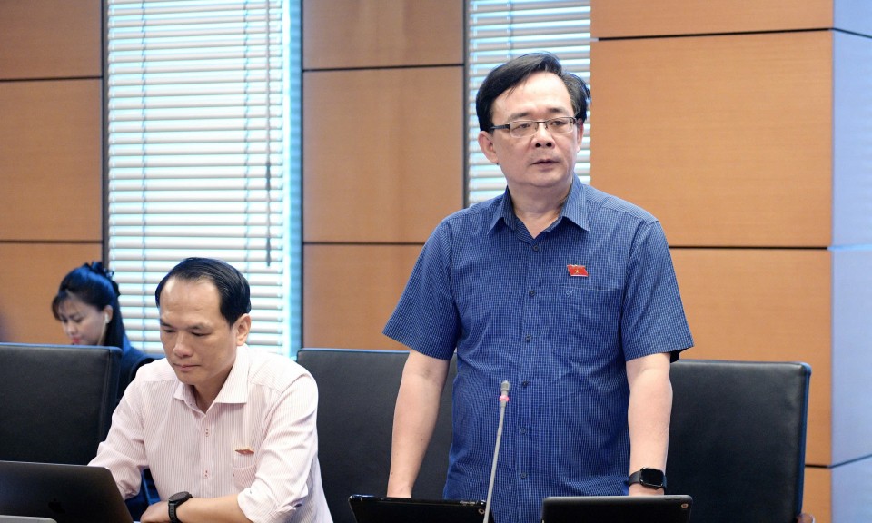 Đại biểu Quốc hội tỉnh thảo luận ở tổ về một số dự thảo luật   