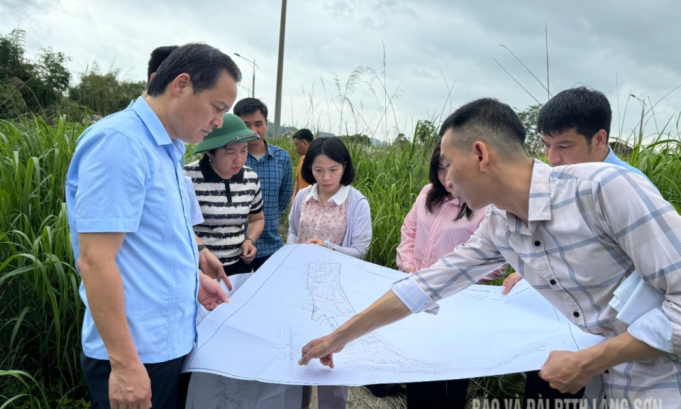 Bí thư Thành uỷ Lạng Sơn kiểm tra tình hình thực hiện một số dự án trên địa bàn
