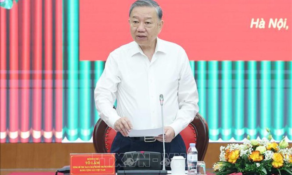 Tổng Bí thư Tô Lâm làm việc với Ủy ban Kiểm tra Trung ương