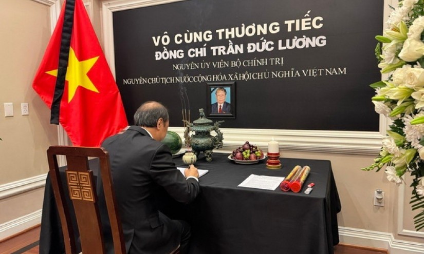 Lễ viếng và mở sổ tang nguyên Chủ tịch nước Trần Đức Lương tại Mỹ, Canada
