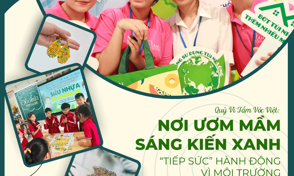 Nơi “ươm mầm” sáng kiến xanh, “tiếp sức” hành động vì môi trường