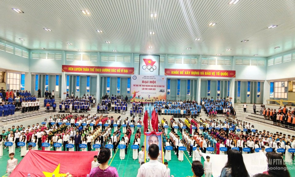 Khai mạc Đại hội thể dục thể thao Ngành Giáo dục và Đào tạo tỉnh Lạng Sơn lần thứ X năm 2025