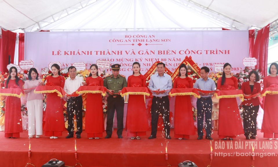 Công an tỉnh khánh thành công trình chào mừng kỷ niệm 80 năm Ngày truyền thống lực lượng