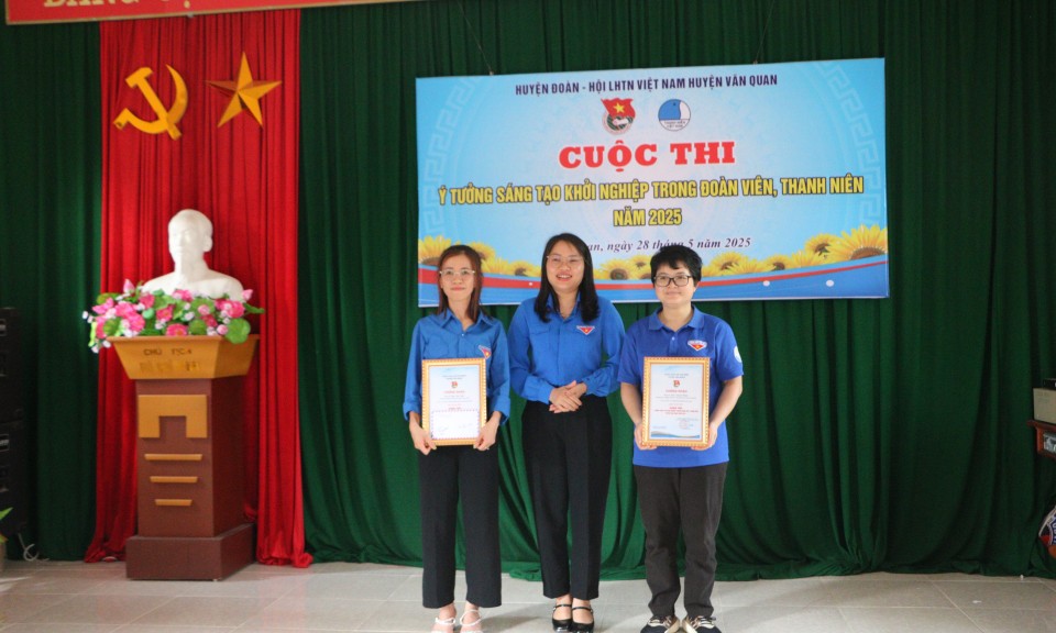 Chung kết cuộc thi Ý tưởng sáng tạo khởi nghiệp trong đoàn viên, thanh niên huyện Văn Quan năm 2025