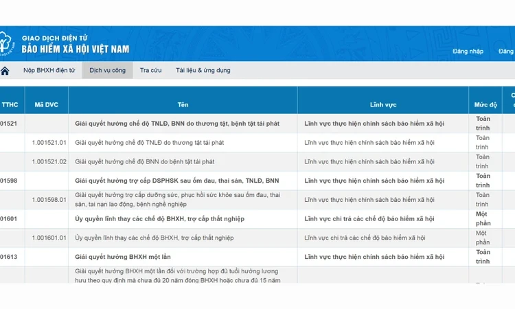 Quy trình giải quyết chế độ ốm đau, thai sản trên Cổng dịch vụ công từ ngày 1/7/2025