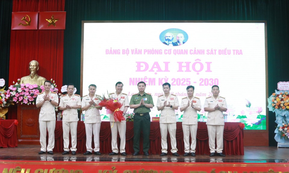 Đảng bộ Văn phòng Cơ quan Cảnh sát điều tra, Công an tỉnh đại hội nhiệm kỳ 2025 – 2030