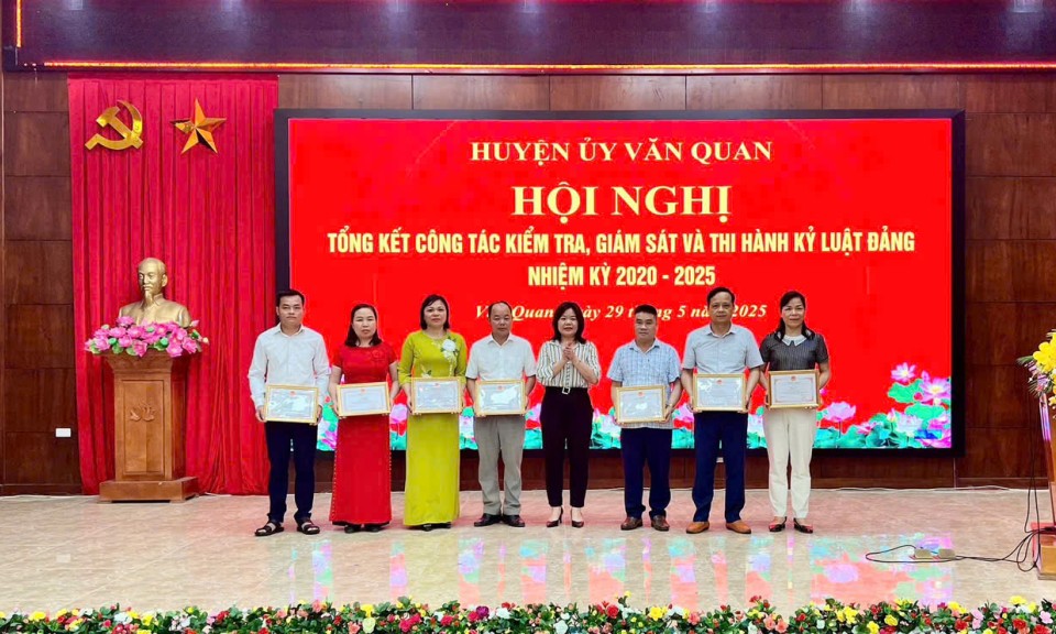 Văn Quan: Tổng kết công tác kiểm tra, giám sát và thi hành kỷ luật của Đảng nhiệm kỳ 2020 – 2025