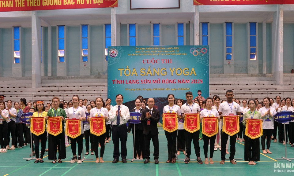 Khai mạc cuộc thi Tỏa sáng Yoga tỉnh Lạng Sơn mở rộng năm 2025