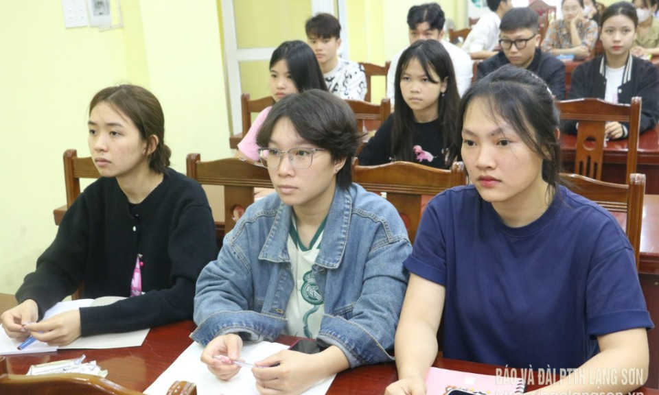 60 tình nguyện viên được tập huấn Hành trình Đỏ Lạng Sơn