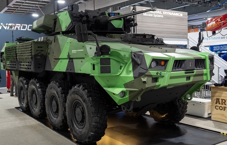 Xe bọc thép chở quân LAV 6.0 MkII với trạm vũ khí mới. Ảnh: Army Recognition