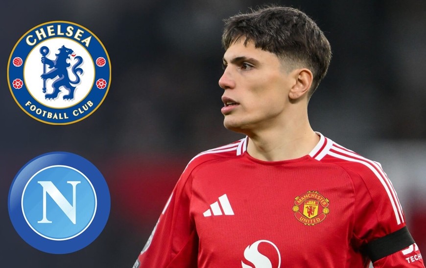 Garnacho đang tìm cách đầu quân cho Chelsea. Ảnh: Football365