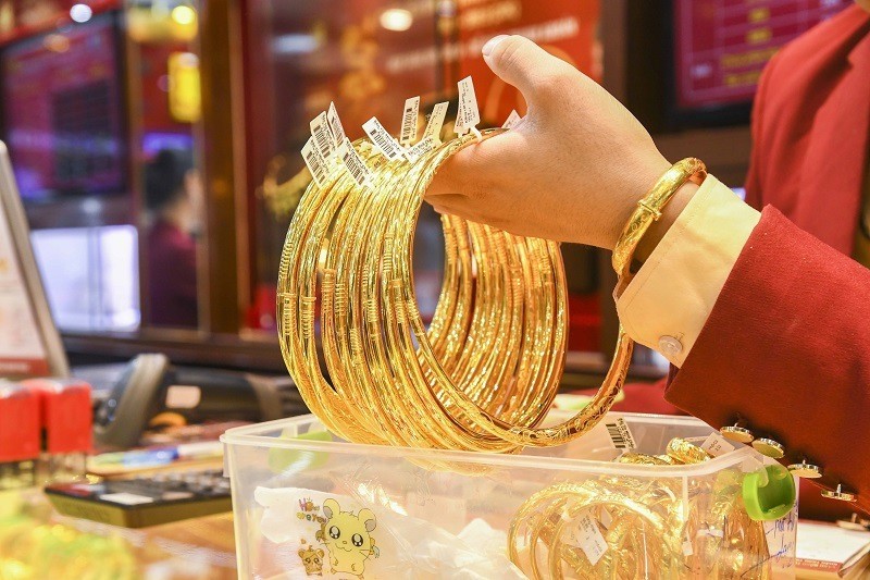 Giá vàng trong nước tăng nhẹ ở chiều mua và giảm ở chiều bán. Ảnh minh họa: 24h.com.vn