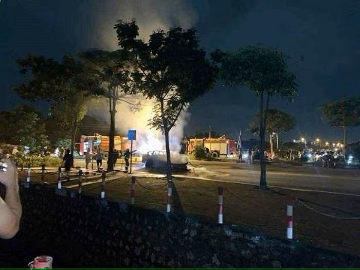 Hiện trường vụ cháy.