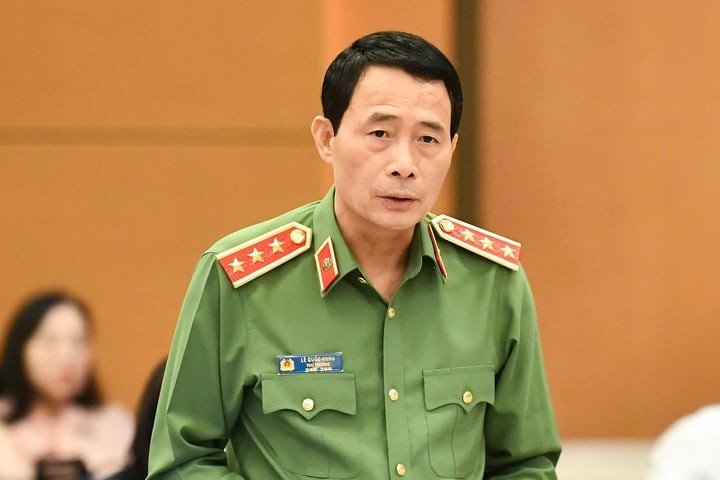 Thượng tướng Lê Quốc Hùng, Thứ trưởng Bộ Công an. (Ảnh: quochoi.vn)