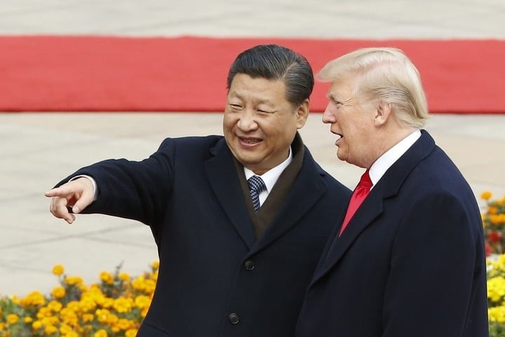Chủ tịch Trung Quốc Tập Cận Bình và Tổng thống Mỹ Donald Trump.