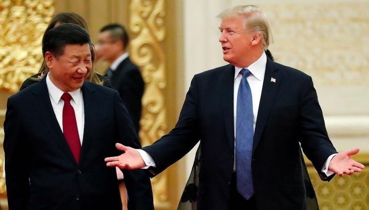 Ông Tập và ông Trump.