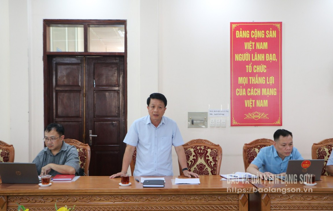 Đồng chí Nguyễn Quang Tuấn, Phó Bí thư chuyên trách Đảng ủy UBND tỉnh kết luận buổi kiểm tra