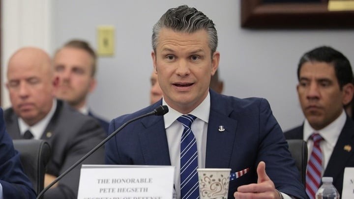 Bộ trưởng Quốc phòng Mỹ Pete Hegseth.