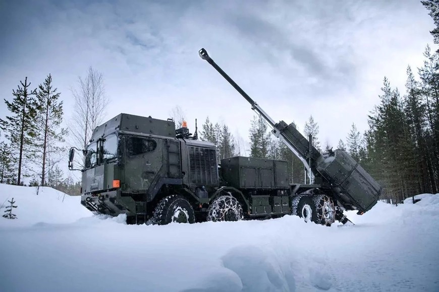 Phiên bản pháo tự hành Archer mà Latvia đặt mua được thiết kế dựa trên nền tảng xe tải chiến thuật Rheinmetall MAN HX2 8x8. Ảnh: Rheinmetall