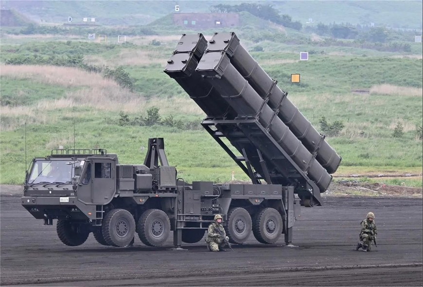 Hệ thống tên lửa bờ Type 12. Ảnh: Japan MoD X