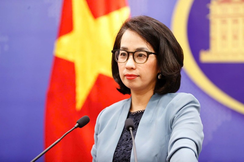 Người phát ngôn Bộ Ngoại giao Phạm Thu Hằng.